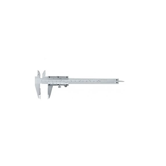 Tolómérő alsó rögzítőcsavarral, 150mm/0,05mm, DIN 862